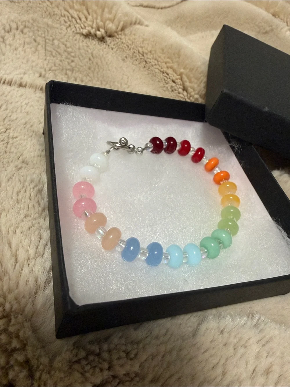 Rainbow Multicolor Beaded Bracelet - Women Jewelry